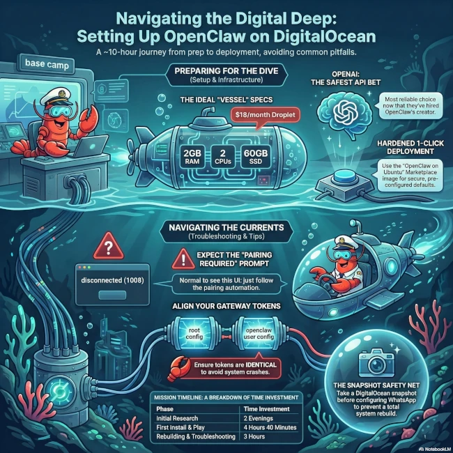 installing openclaw on a digitalocean droplet